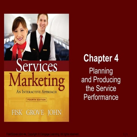 Services Marketing Chapter 4 Planning and Producing the Service ...