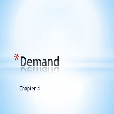 Economics: Chapter 4