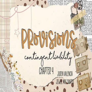 Chapter 4 Provisions Contingent Liability