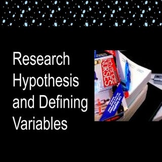 Chapter 4-RESEARCH HYPOTHESIS AND D...