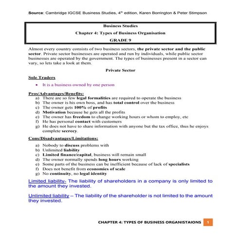 Chapter 4 Types of Business Organisation.docx