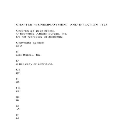 CHAPTER 4 UNEMPLOYMENT AND INFLATION  125Uncorrected pag