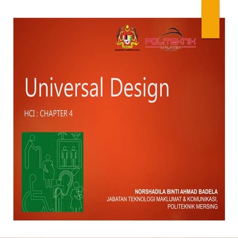 Chapter 4 universal design