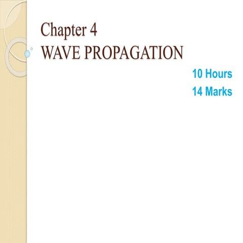Wave Propagation
