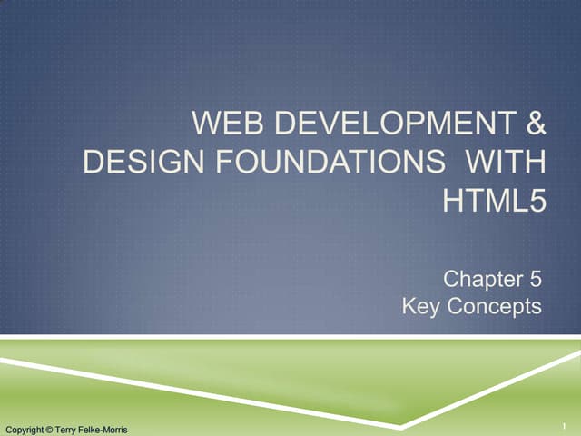Chapter 5 - Web Design