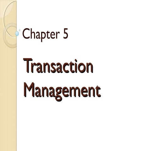 database management system Chapter 5 | PPT