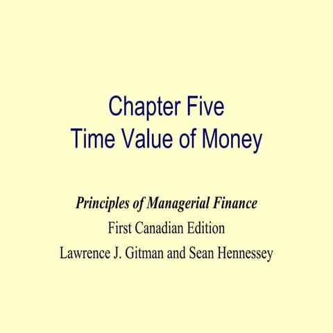 Time Value of Money