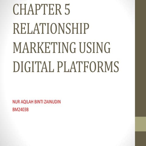 Chapter 5 DIGITAL MARKETING
