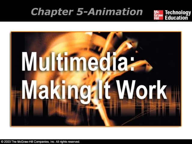 Chapter 5 : ANIMATION