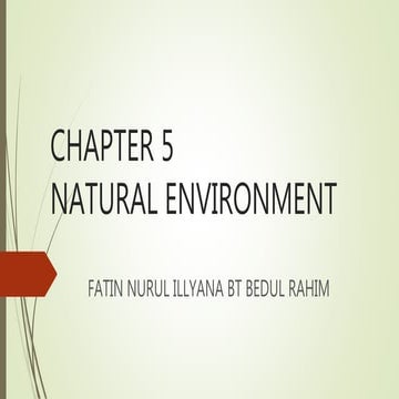Chapter 5 natural environment | PPTX