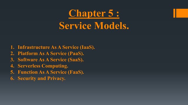 Service Models
