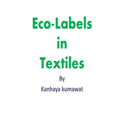 Eco-Labels in Textiles