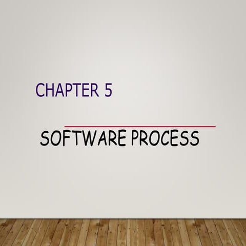 Chapter 5 software process | PPT