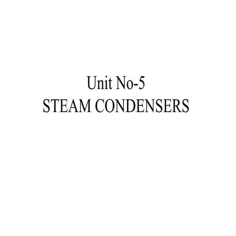 Steam condenser &  cooling tower   .pptx