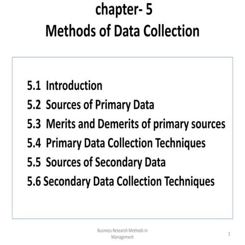 chapter 5.ppt data collection and analysis | PPT