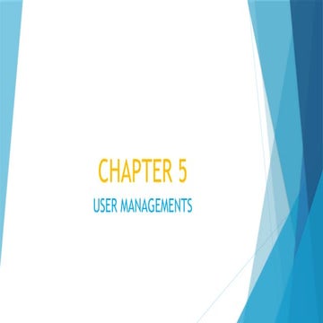 user managment system for information technology | PPTX