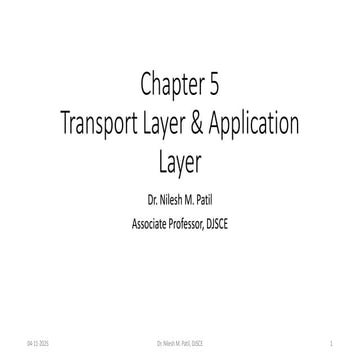Chapter5.pdf - Transport Layer and Application Layer Protocols