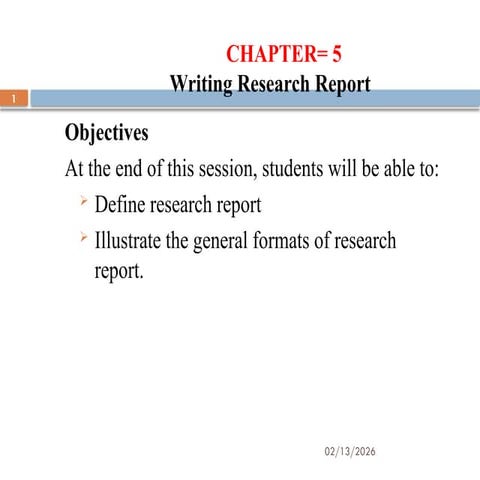 Chapter 5. Report writing gxydurifigfffjhufuhgghjihio.ppt