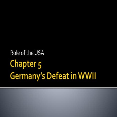 Chapter 5   5.1 US Entry