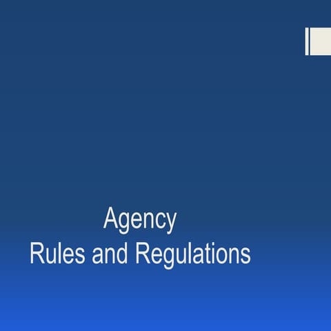 Chapter 5.agency rules and regulations(1)