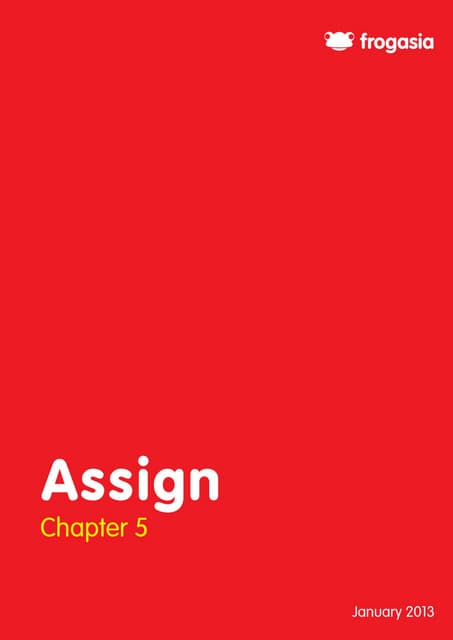 Chapter 5   assign