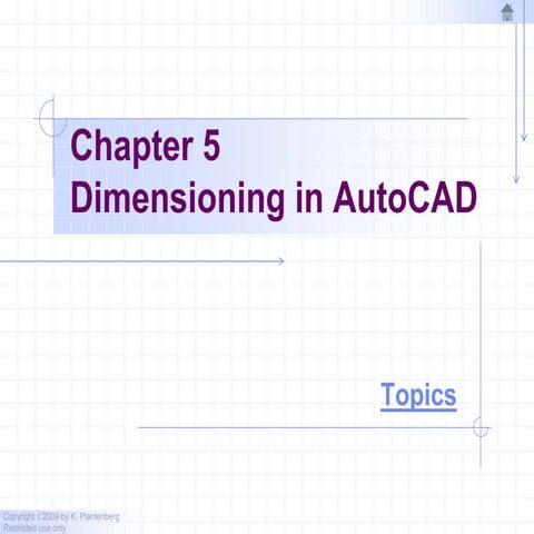 Chapter 5   dimensioning in auto cad 2010