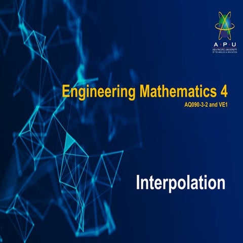 Chapter 5 - Interpolation(newton's diff)