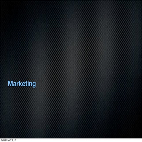 Chapter 5- Marketing