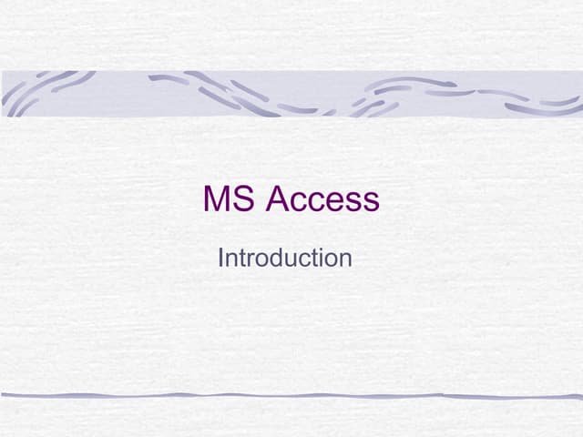 Chapter 5   ms access-1