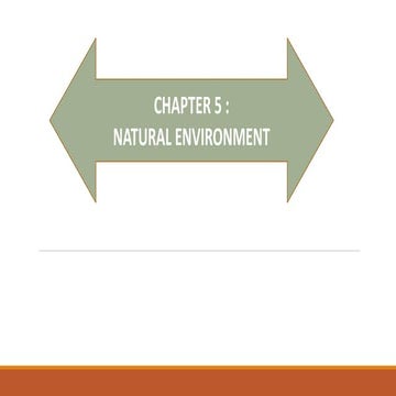 Chapter 5 natural environment | PPTX