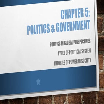  politics & government types and theories