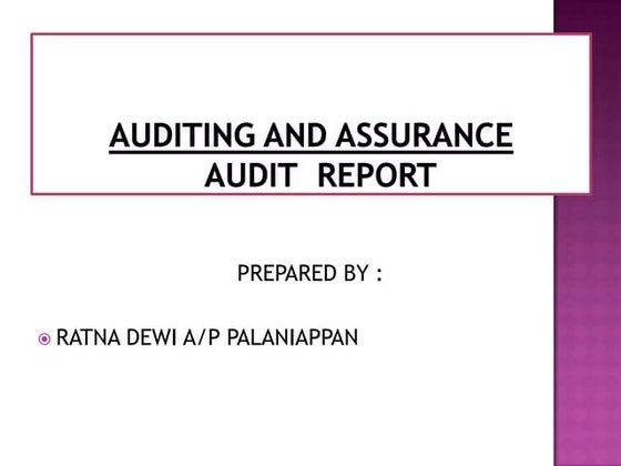 Internal Audit Report Writing Best Practice Pptx