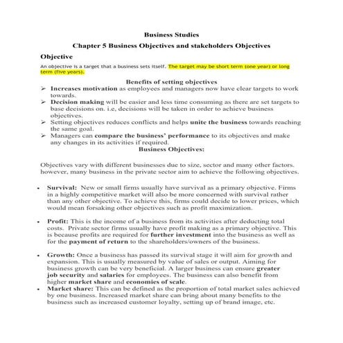 Chapter 5 Business Objectives and stakeholders Objectives.pdf