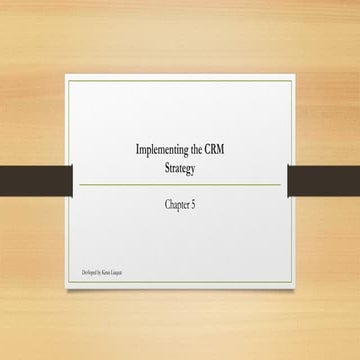 chapter 5 CRM customer Relationship Marketung