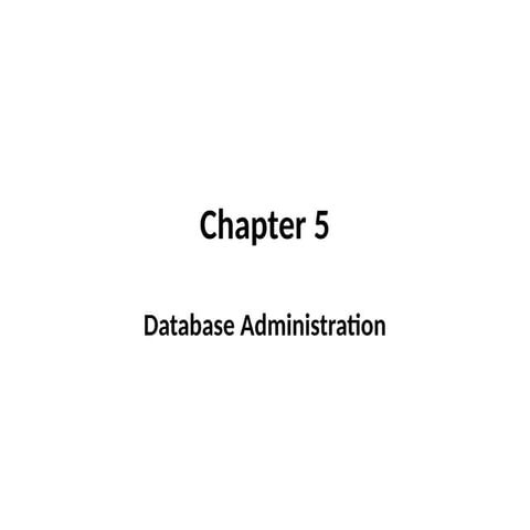 Presentation about Database and Database Administrator | PPTX