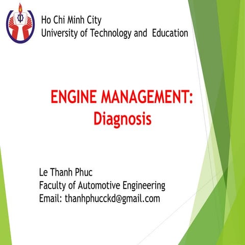 Introduction to Vehicle Electronic Systems and Fault Diagnosis | PPTX