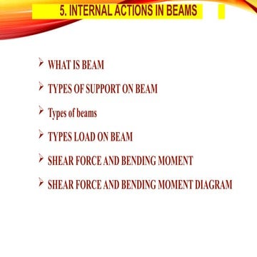 Shear force and bending moment diagram for simply supported beam _1P | PPTX