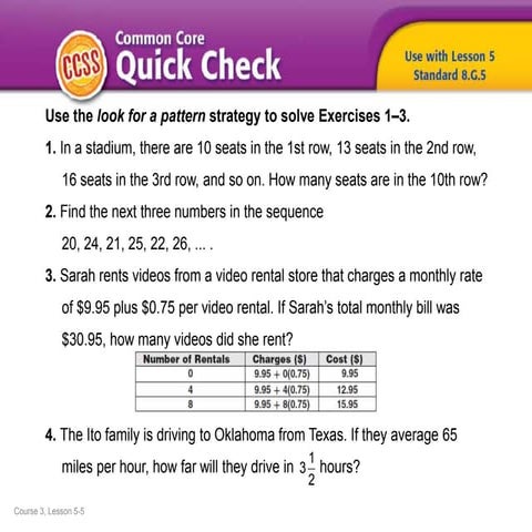 (8) Lesson 5.5 - The Pythagorean Theorem