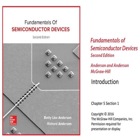 Fundamentals of Semiconductor Devices