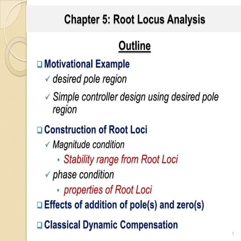 Chapter 5 root locus analysis