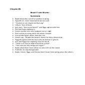 Summary of chapter 5 beast from water of Lord of the flies | DOCX ...