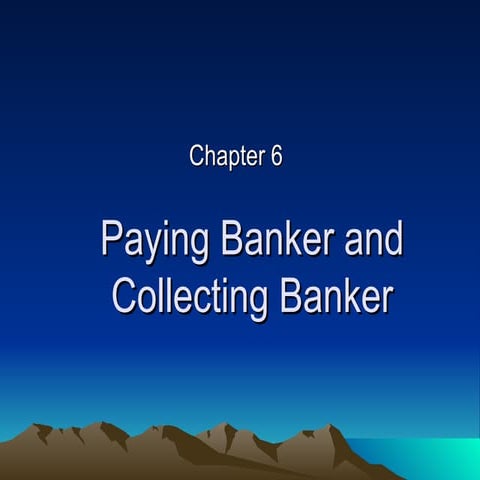 Paying Banker and Collecting Banker-B.V.Raghunandan