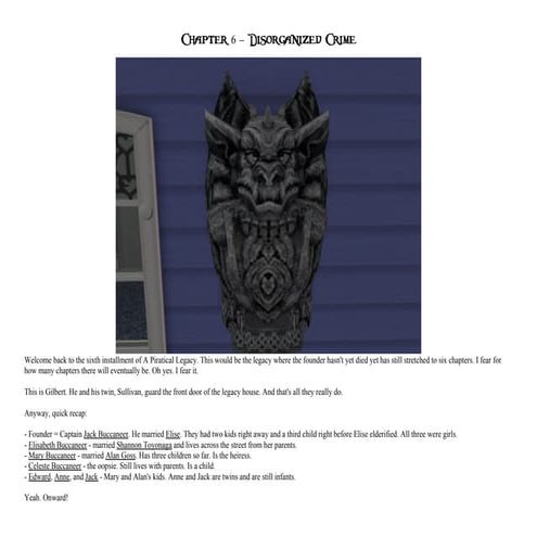 A Piratical Legacy Chapter 6 - Disorganized Crime