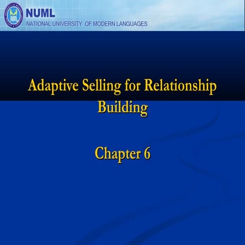 Personal Selling: Chapter 6