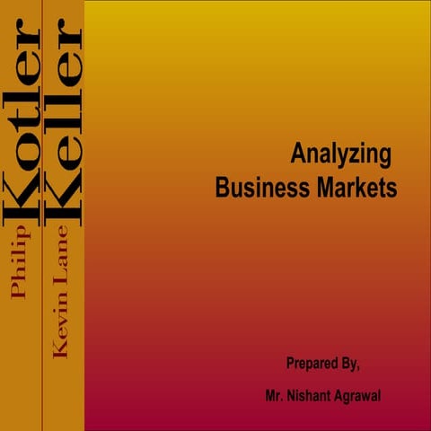 Analyzing Business Markets