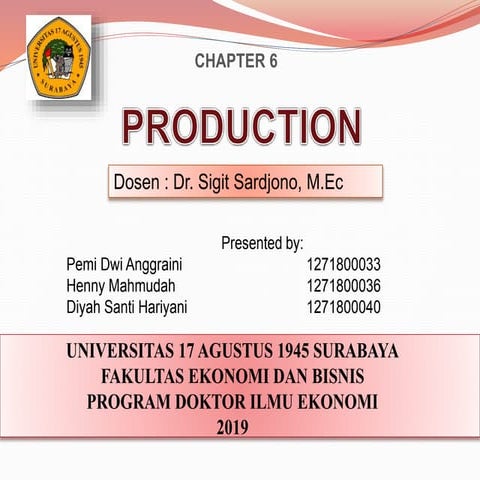 Chapter 6. production