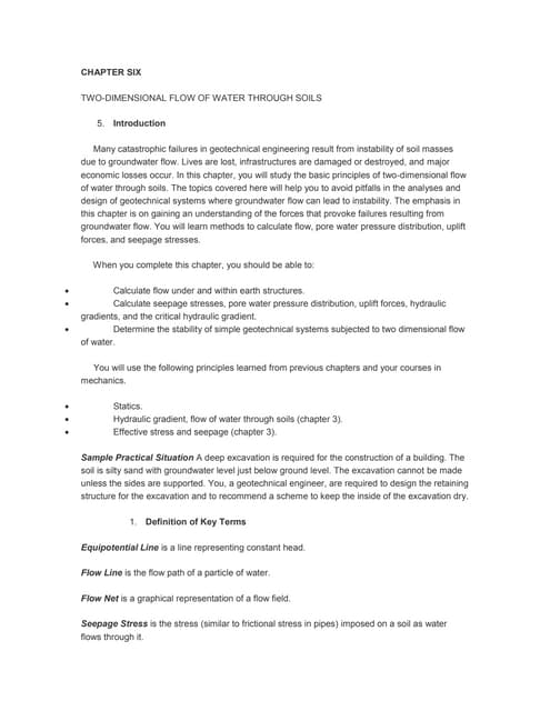 soil mechanics and its behaviour andPermeability in Stratified Soil Layers