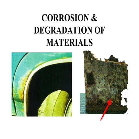 corrosion & degradation of materials....