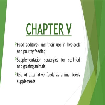Feed additives and their use in livestock  and poultry eeding