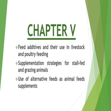 Feed additives and their use in livestock  andpoultryfeeding